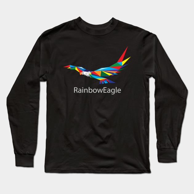 Rainbow Eagle Long Sleeve T-Shirt by martinussumbaji